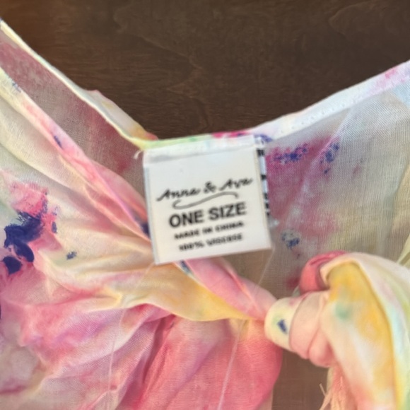 NWT Anna & Ava Wrap Women’s One Size Versatile Sarong- Pink multi - Picture 2 of 6